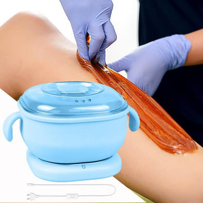 Portable Foldable 400ML Silicone Wax Warmer Travel-Friendly Hair Removal Heater for