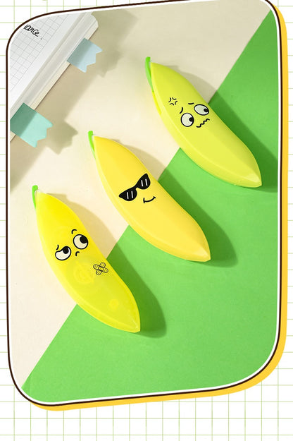 Banana Shaped Correction Tape Fun &amp; Portable Eraser Tool for Paper,