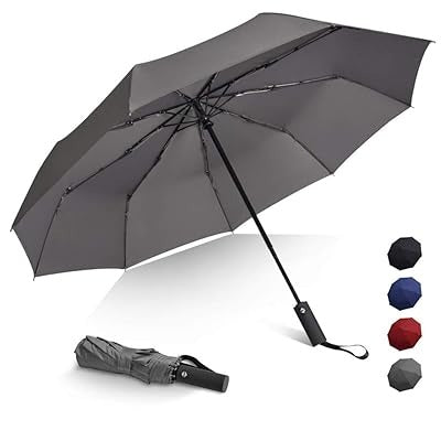 Compact Travel Umbrella with Windproof Design Gray Ghana - CheckNpays