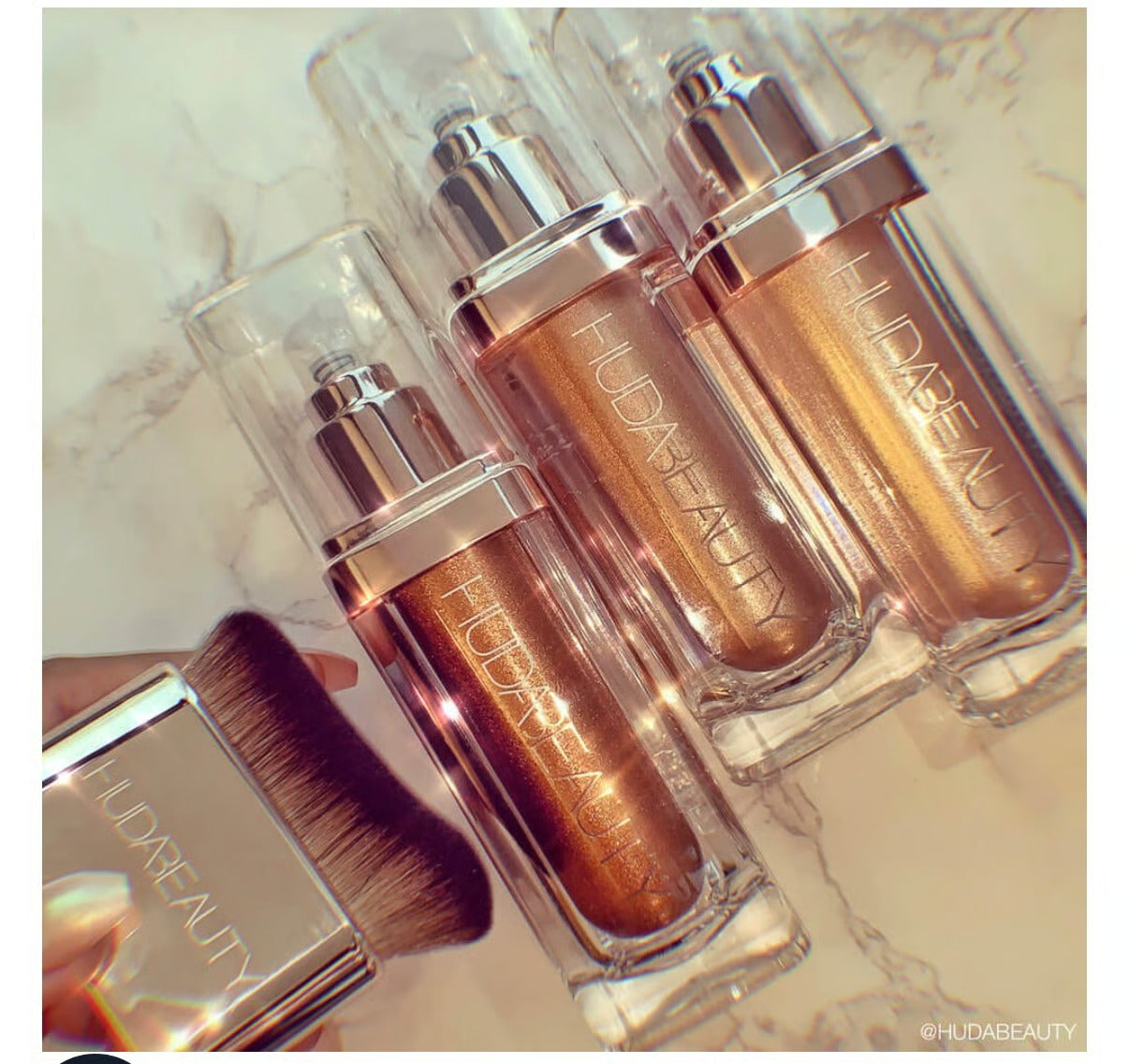 Huda Beauty N.Y.M.P.H. All Over Body Highlighter Liquid Illuminator for Face,