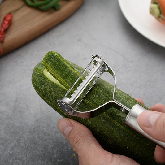 1 Set Stainless Steel Peeler &amp; Slicer Multi-Function Vegetable &amp; Fruit