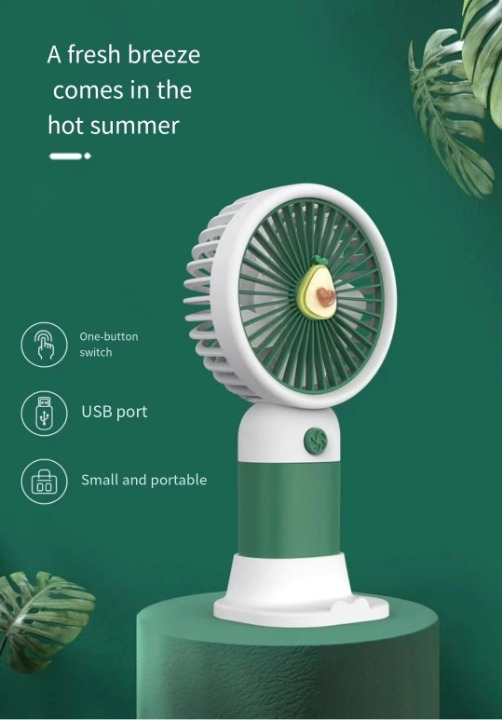 Mini Fan Multifunctional Cool Summer Fruit Cartoon Handheld Mini Fan (random color)