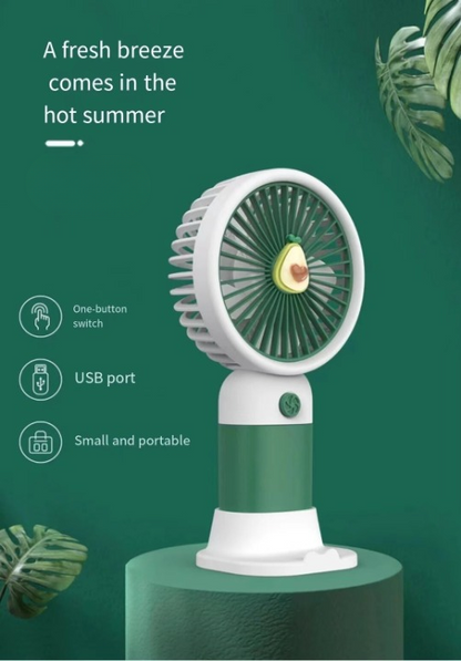 Mini Fan Multifunctional Cool Summer Fruit Cartoon Handheld Mini Fan (random color)