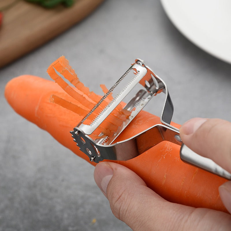 1 Set Stainless Steel Peeler &amp; Slicer Multi-Function Vegetable &amp; Fruit