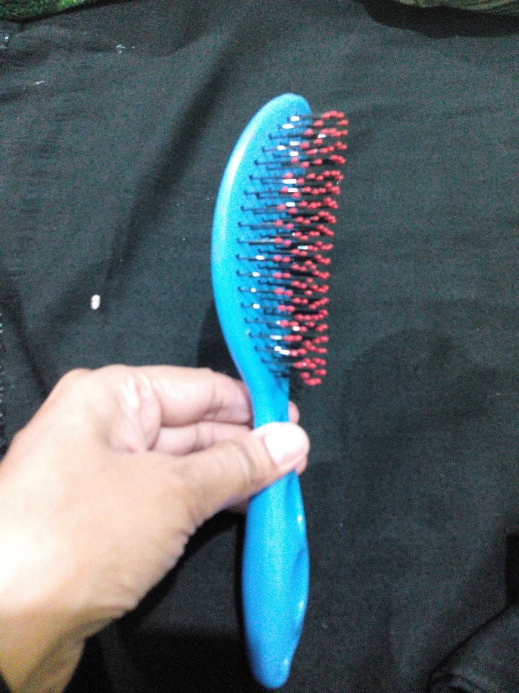 01 PCs - Anti-Tangle Scalp Massager Hair Brush Soft Bristle Detangling