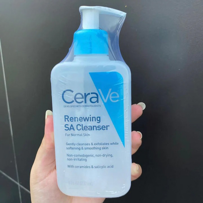 CeraVe Renewing SA Cleanser And Hydrating Cleanser with Salicylic Acid &amp; Ceramides