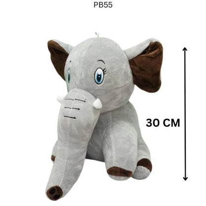 Adorable Sitting Baby Elephant Stuffed Toy 30cm Soft Plush Animal Doll