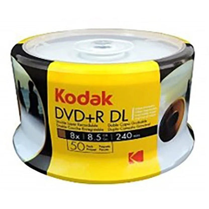 Kodak, DVD+R DL Blank Discs, Pack of 50-DiscsKodak, DVD+R DL Blank Discs
