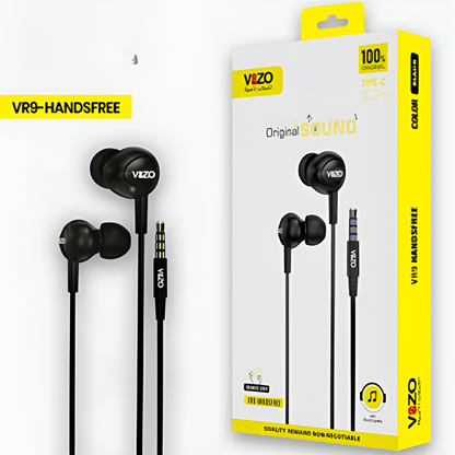 VR9 Micro Premium Wired Earphones with Dual IC Mic | Best