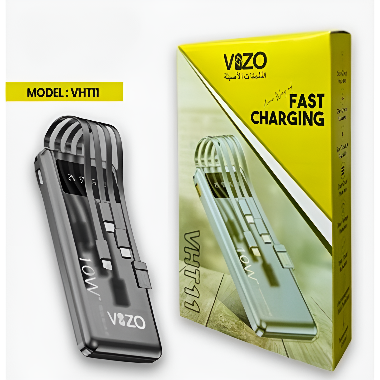VHT-11 10,000mAh Full-Size Power Bank | Vizo VHT-11 Power Bank For