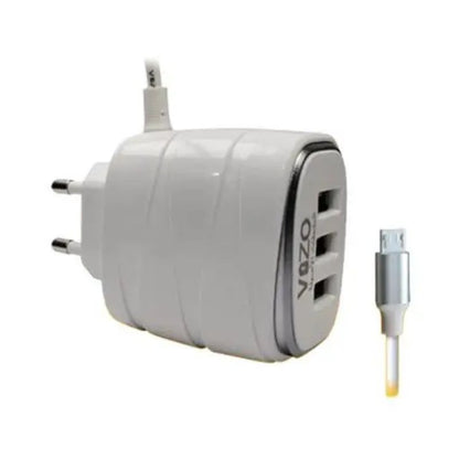 V16-Micro USB 4A Smart Fast Charger (3 USB Ports + Built-in
