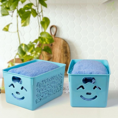 Pack of 3 Smile basket | Storage Organizer Basket | Multipurpose