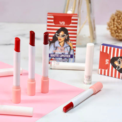 4 Pcs High Pigment Warda Beauty Little Smoke Mate Lipstick - Random