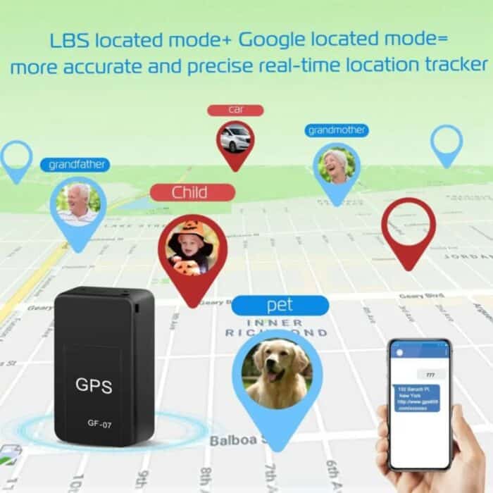 GPS Tracker Real Time Tracking Car Anti-Theft Anti-lost Locator Strong Magnetic Mount(with box)
