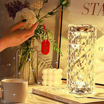 16 Color Daimond Crystal Lamp With Remote LED Crystal Table Lamp (L)