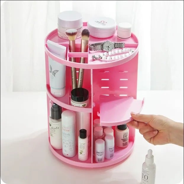 360 Rotating Cosmetic &amp; Jewellery Organizer