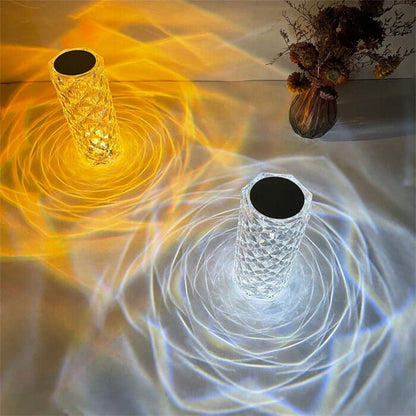 16 Color Daimond Crystal Lamp With Remote LED Crystal Table Lamp (L)