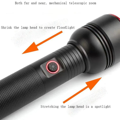 RL-2308 High-Power Rechargeable LED Flashlight Long Range, Durable &amp; Energy Efficient - CheckNpays