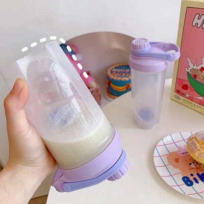 Sports Fitness Protein Shaker Bottle for boys and girls 700ML (random color)