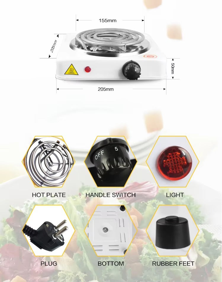 Electric Stove For Cooking - Hot Plate Heat Up In Just 2