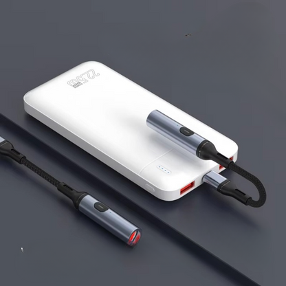Windproof Mobile Phone Charging Lighter Outdoor USB Cigarette Lighter for Smartphones