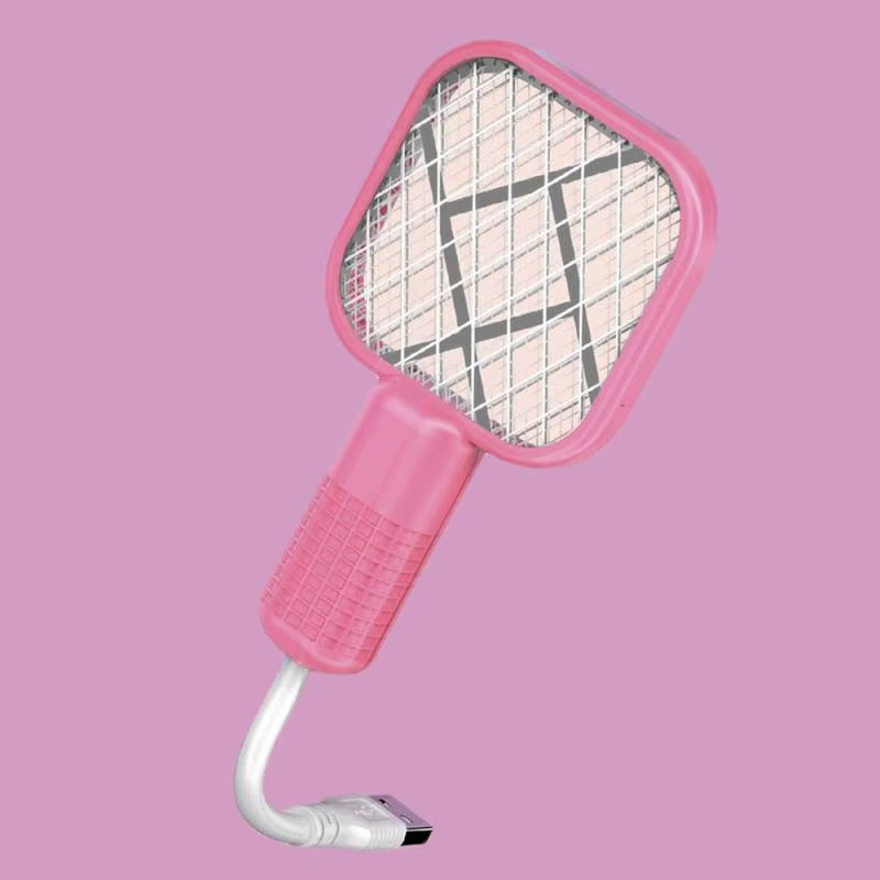 Mini USB Rechargeable Mosquito Racket with UV Light Portable Electric Bug