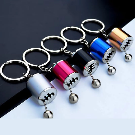 Car Gearbox Manual Transmission Lever Keychain Metal Pendant Keyring | Key-Chain