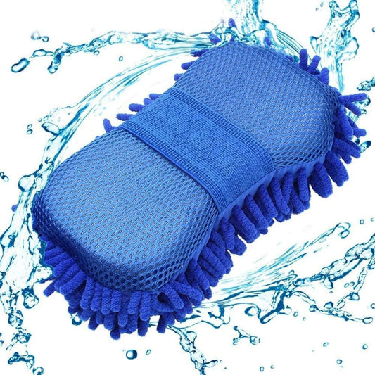 Microfiber Sponge Pad with Grip Handle Multipurpose Microfibre Wash &amp; Dry Cleaning