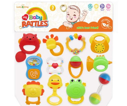 My Baby Rattles Set Newborn Hand Bells Baby Toys 0-12 Months (