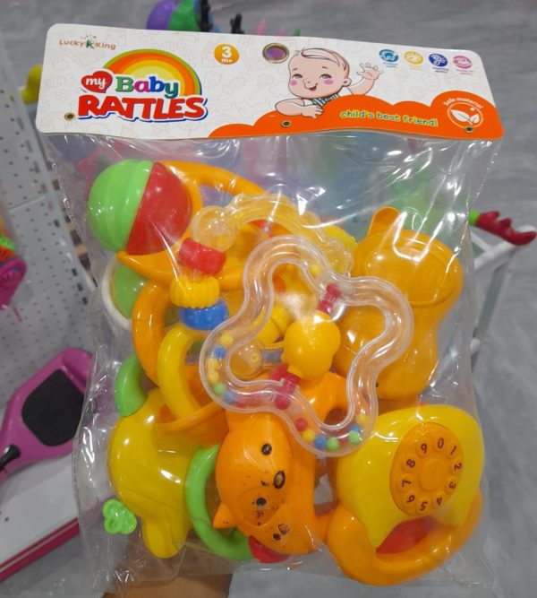 My Baby Rattles Set Newborn Hand Bells Baby Toys 0-12 Months (