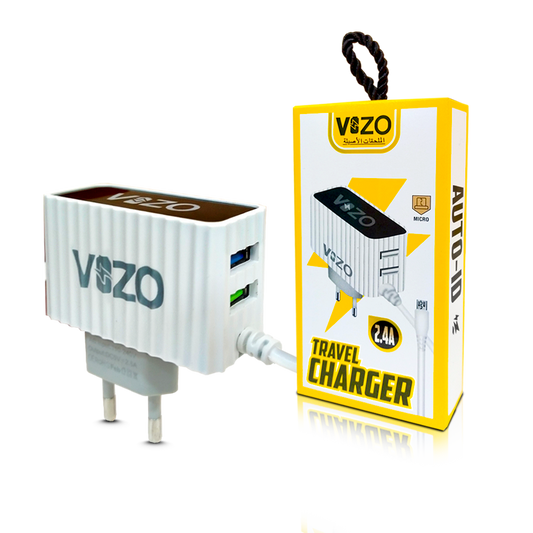 Kw300 2.4A Fast Travel Charger | Android Phone Charger with Data Cable