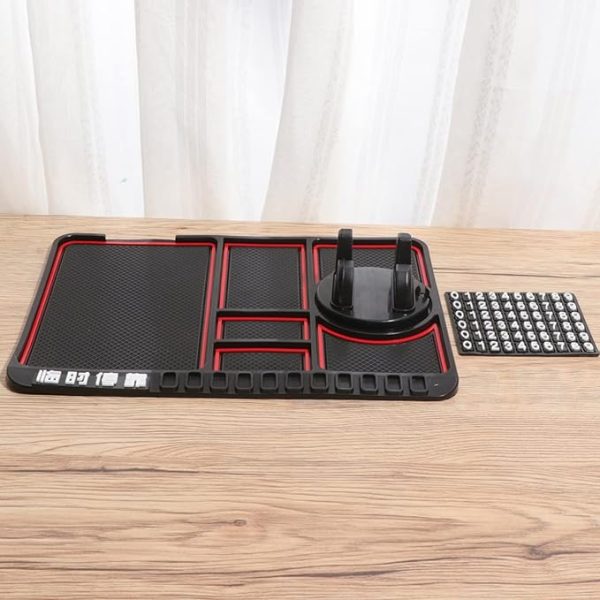 Non Slip Dashboard Matt With Phone Holder Keychain Coins Card Holder