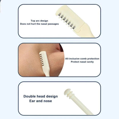 Portable Manual Nose Hair Trimmer Stainless Steel, Washable, Safe &amp; Painless