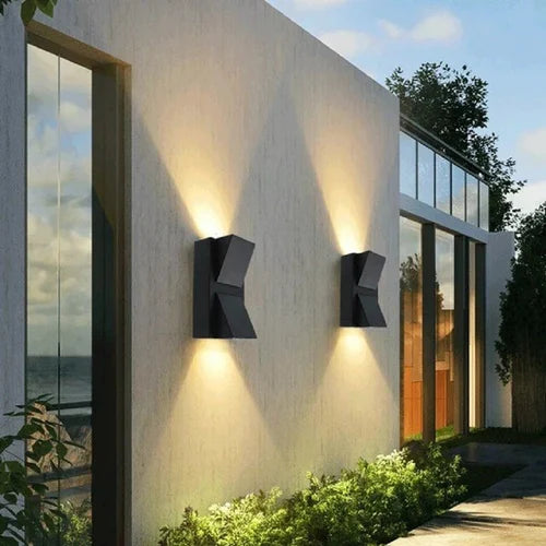 K Shaped Double Led Two Side Waterproof LED Outdoor Light | Wall