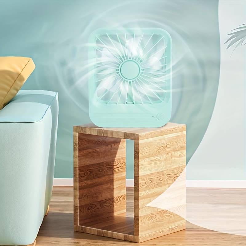 Quite Hanging Desk Fan, Mini USB Rechargeable Fan, Quiet Mini Desktop Cooling