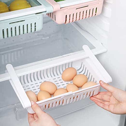Storage Basket For Fridge Adjustable | Plastic - Pack of 5