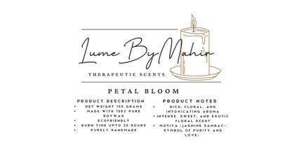 Petal Bloom Candle | Where Every Flame Blooms Like a Midnight Garden