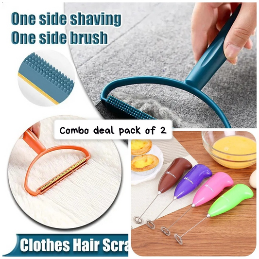 Combo deal pack of 2 Lint remover and Electric Egg Beater