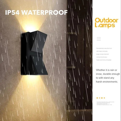 K Shaped Double Led Two Side Waterproof LED Outdoor Light | Wall