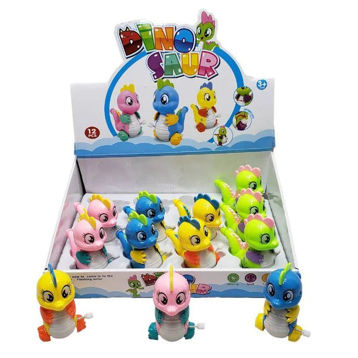 Dinosaur Windup Toy - Mini Dinosaur Dinky Toy Cute Cartoon-Style Dino