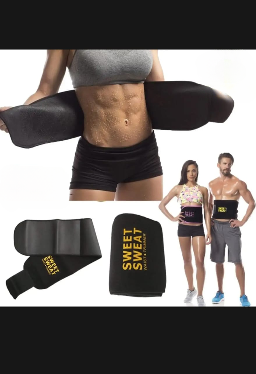 Sweet sweat Belt for Weight Loss Slimming Trimming Waist Trainer Fitness Belt