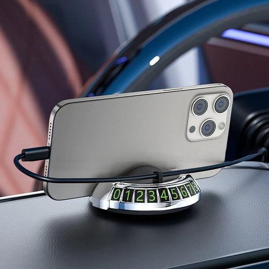 2 in 1 Dashboard Car Phone Holder with Navigation Bracket - 360°