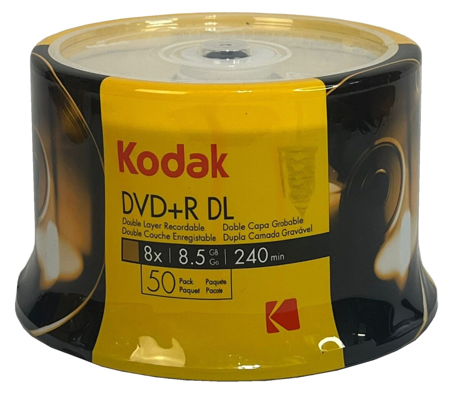 Kodak, DVD+R DL Blank Discs, Pack of 50-DiscsKodak, DVD+R DL Blank Discs