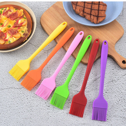 01 Piece Food Grade Kitchen Household Oil Heat Resistant Silicone Brush, Brush