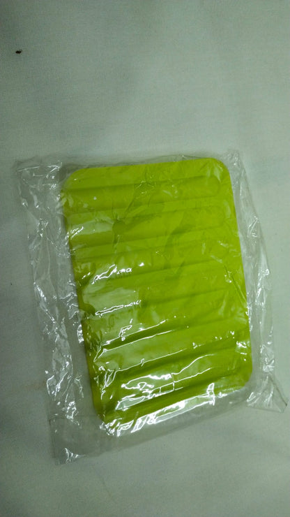 Silicone soap dish Drainer Tray (Green)