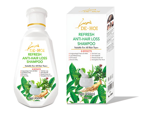 De-Hoi Refresh Anti-hair Loss Shampoo Ginger Hair Care Shampoo Helps Stop