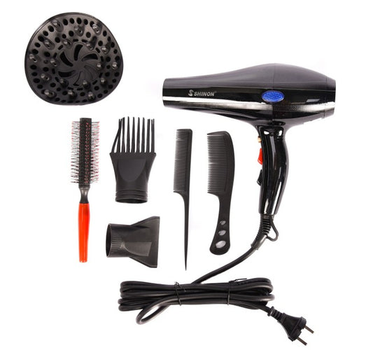 (black )Shinon Hair Dryers Salon Home Used Professional Blow Hair Dryer With