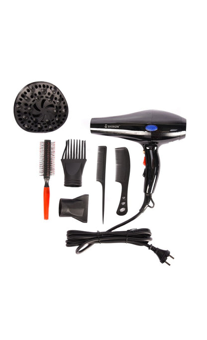 (black )Shinon Hair Dryers Salon Home Used Professional Blow Hair Dryer With