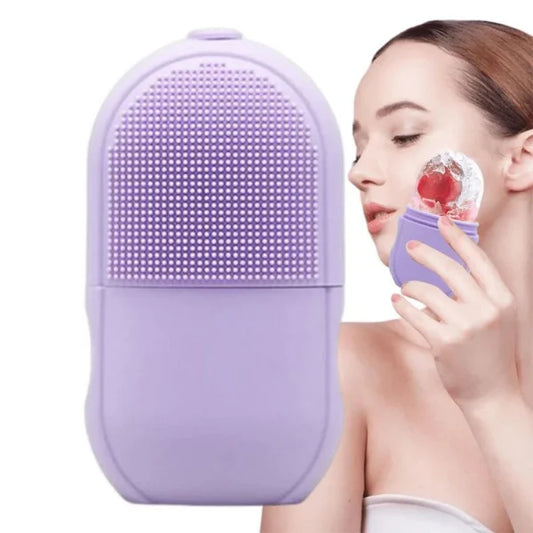 Ice Roller Facial Massage | Silicone Cleansing Ice Lattice | Ice Cube