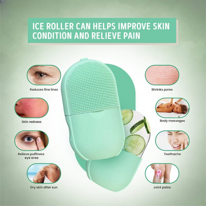 Silicone Cleansing Ice Lattice | Ice Roller Facial Massage | Ice Cube